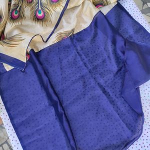 Peacock Design Saree