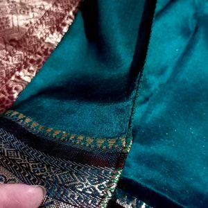 Teal Green Kanjeevaram Saree