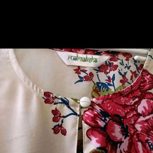 Floral Anarkali Kurta With Free Gift 🎁