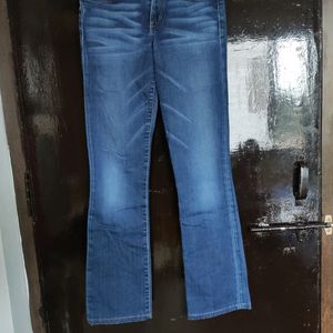 Slim Fit Mini Bootcut Jeans Low Rise