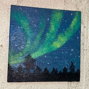 Aesthetic Art Northern light 4x4inch