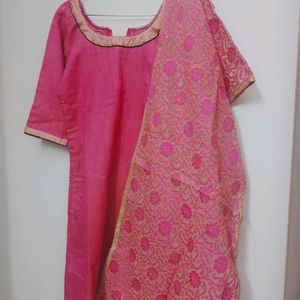 Rose Gold Kurta Set