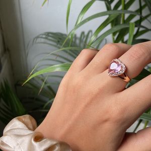 Solitaire Heart Ring