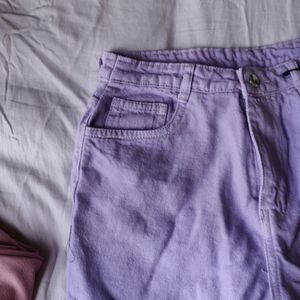 Flared Y2K Purple Pants