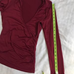 Soft N Stretchy Maroon Top Bust 34-38