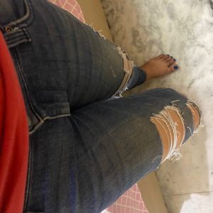 Zara Damage Jeans