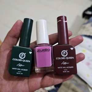 Pack Of 3 Nail Polish 2 Matte