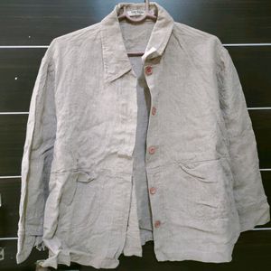 Beige Colour Shirt+Jacket