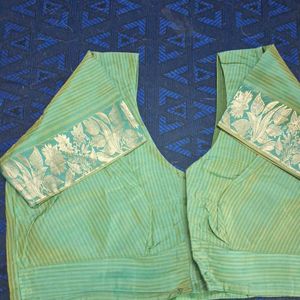 Green Kanjeevaram Blouse Sz 36"