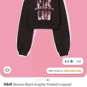 H&M Cropped hoodie