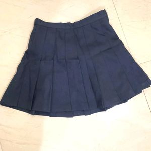 NAVY BLUE KOREAN SKIRT