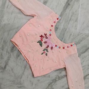 Peach Flower Lehnga