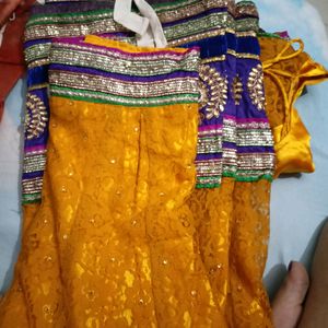 haldi function lehenga