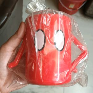 Red Mug With Hands