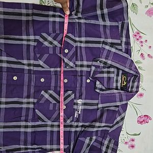 Violet Checked Shirt