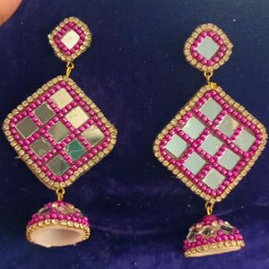 Mirror Work Earrings