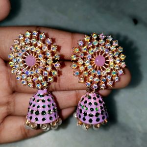 Ethnic JHUMKAS studs Multicolour