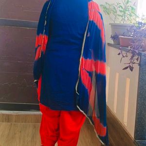 Patiyala Punjabi Suit Full Set Like New 🚫 No Coin