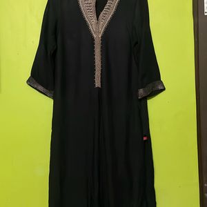 Black Beautiful W Kurta For Ladies