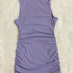 H&M Drawstring Lavender Dress