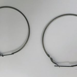 Black Ear Hoops