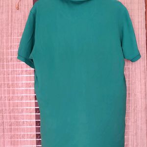 Green US POLO men's Collared T-shirt