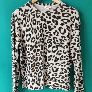 H&M Animal Print Sweater in S