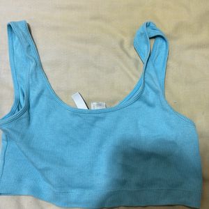 H&M Blue Crop Top