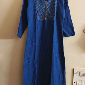 Blue Long Kurta