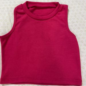 HOT PINK crop Top Women