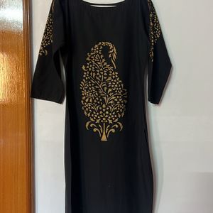 Ahalyaa Black Kurta