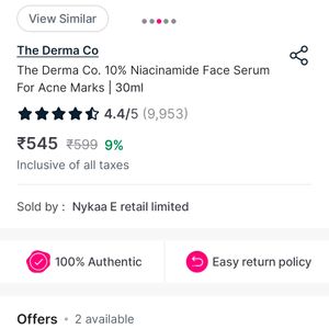 Derma Co Niacinamide Serum