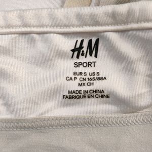 H&M Bra Sport Black And White Size S