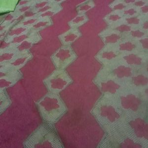 Pink And White Colour Dupatta