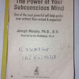 The Power Of Your Subconscious Mind Book By Joseph