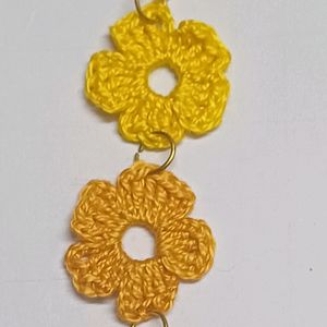 Yellow Mustard Orange Earrings