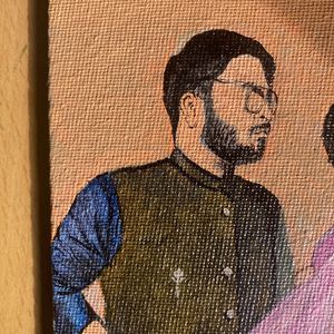 Potrait Painting On Canvas