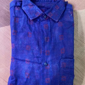 stiched khadi shirt