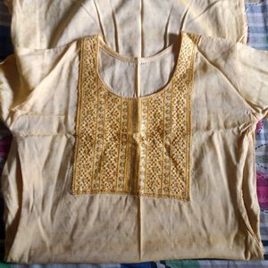 Golden Kurti For Women