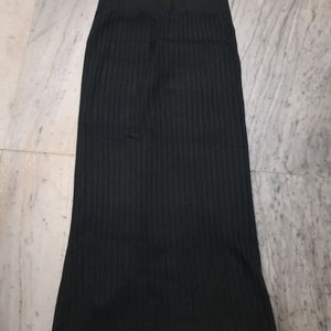 Korean Knitted Side Split Skirt