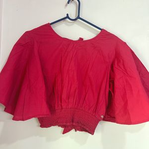 Dark Pink Crop Top