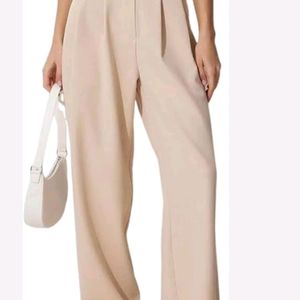 SSS Unisex Beige Korean Pant