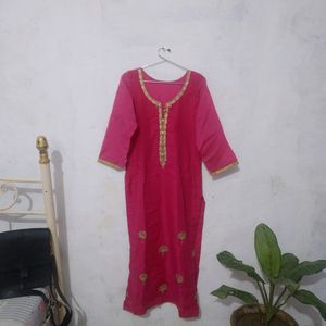 Party Wear Hot Pink Kurta