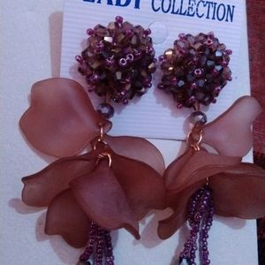 Purple Chatri Earrings