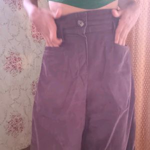 Purple Flared Pants