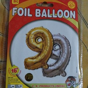 9 Number Foil Balloon