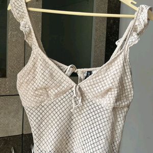 H&m Tie Jersey Top