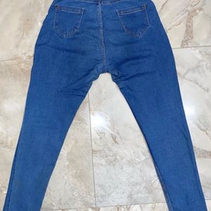 High Waist Blue Jeans