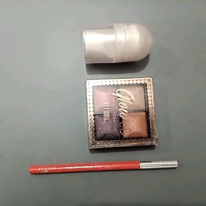 Eyeshadow Palatte And Highlighter Lipliner