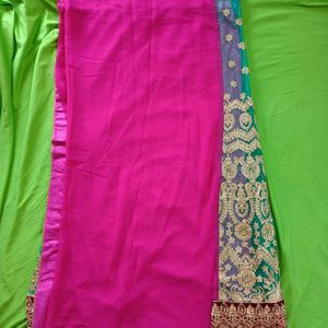 Wedding Zari Worker Lehenga Saree